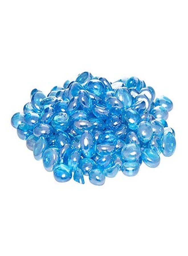 Ercole® Special Polished Shiny Glass Pebbles for Home Garden Aquarium Landscape Outdoor Decoration (Crystal Blue, 3 Kg) - Image 2